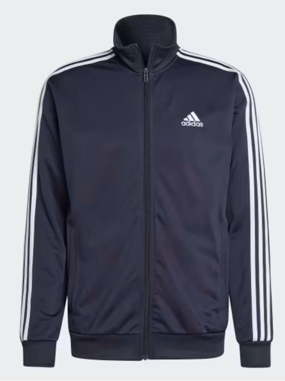 Adidas Dark Blue Navy Track Jacket 3 white stripes Men’s XL Performance Jacket